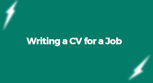 Writing a CV for a Job