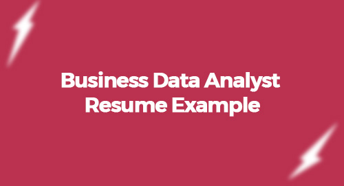 Business Data Analyst Resume Example