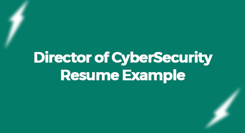 Director of CyberSecurity Resume Example