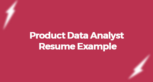 Product Data Analyst Resume Example