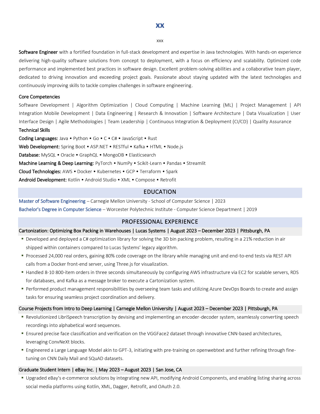 Director of Business Development Resume Template