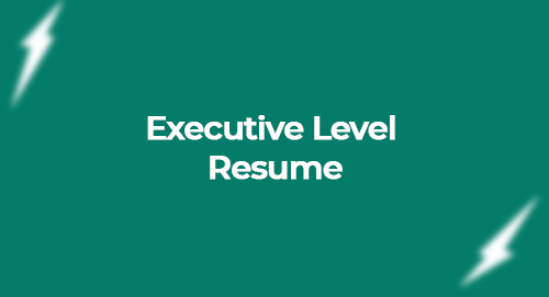 executive level resume